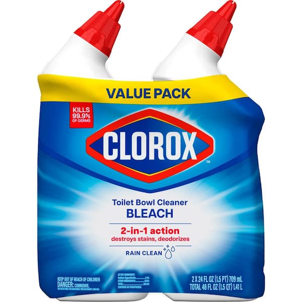 Clorox 24 oz. Rain Clean Toilet Bowl Cleaner with Bleach (12-Pack