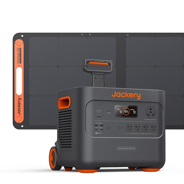 Jackery 3000W Output/6000W Peak Solar Generator 2000 Plus, Expandable