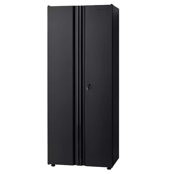 Husky 8-Piece Regular Duty Welded Steel Garage Storage System in Black (133 in. W x 75 in. H x 19.6 in. D)