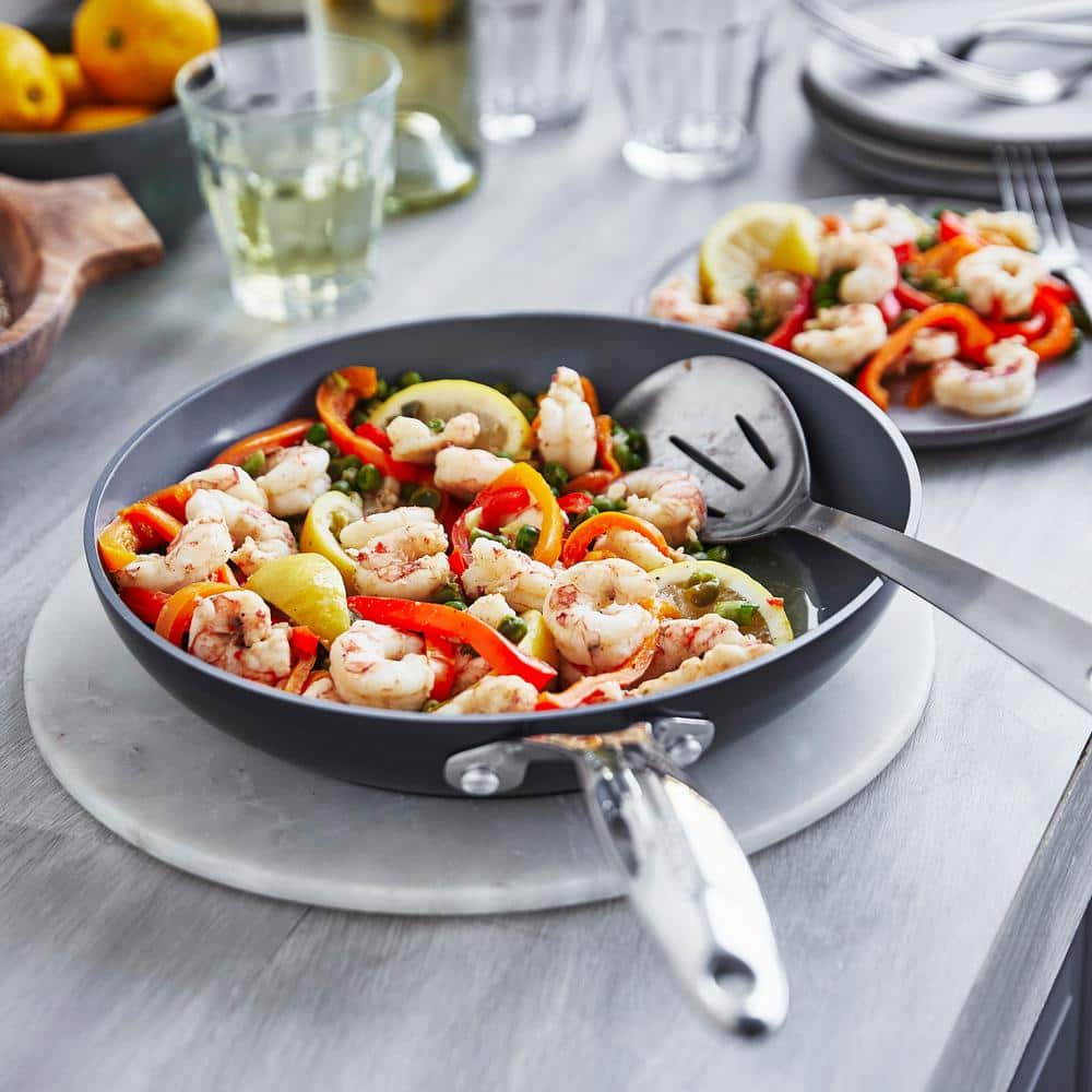 Valencia Pro Gray 12" Aluminum Ceramic Nonstick Fry Pan