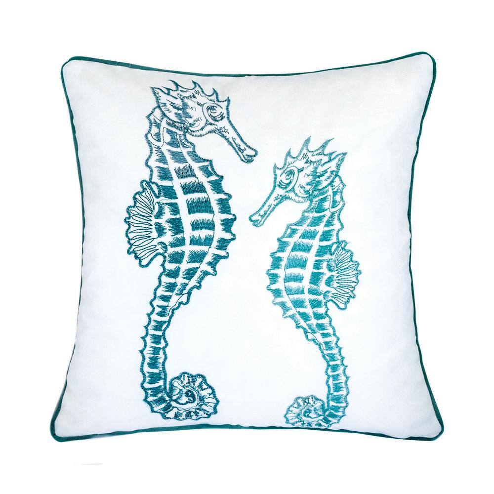 seahorse throw pillows