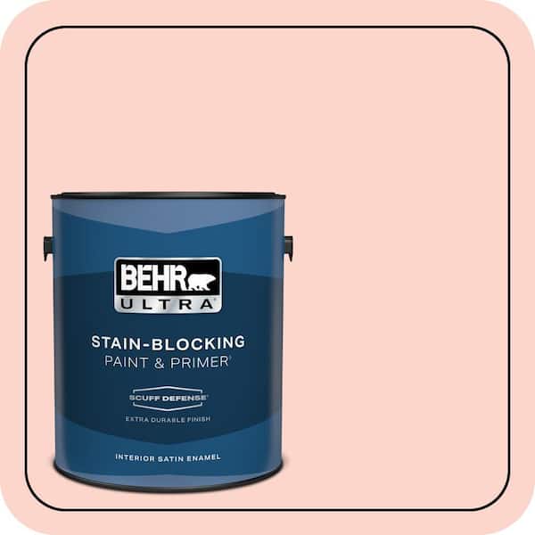 BEHR ULTRA 1 gal. #180A-2 Romantic Morn Extra Durable Satin Enamel Interior Paint & Primer