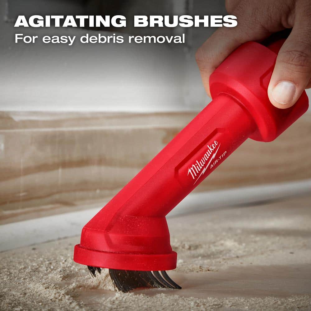 Milwaukee AIR-TIP Red Plastic Cross Brush Tool