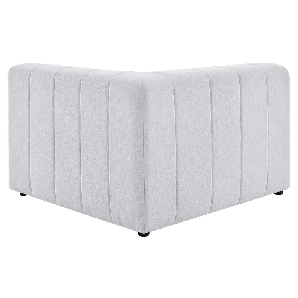 Ivory Channel-Tufted 87" Polyester & Wood 2-Piece Loveseat
