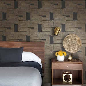 Nikki Chu 30.75 sq. ft. Black Zulu Signature Peel and Stick Wallpaper