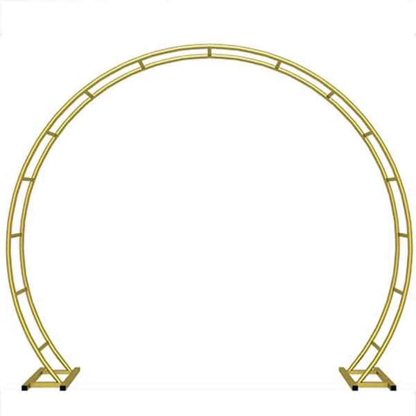 FAWEY TRED INC 96 in. x 84 in. Extra Large Round Wedding Arch Metal Garden Arbor