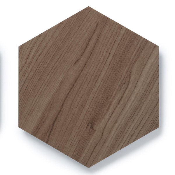 Lucida Surfaces MosaiCore Hickory 28 MIL x 12 in. W x 10 in. L Glue Down Waterproof Vinyl Tile Flooring (12.3 sqft/case)