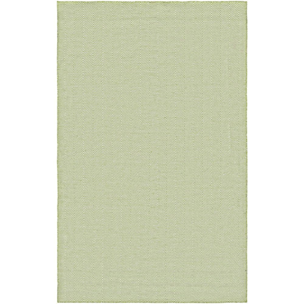 Eco Chic Green PET 2'x3' Hand-Woven Outdoor Rug