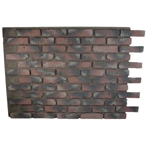 Superior Building Supplies Faux Reclaimed Brick Chicago Red 32 in. x 47 in. x 3/4 in. Panel Chicago Red