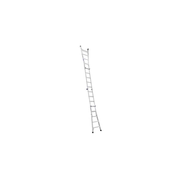Werner - 22 ft. Reach 5-in-1 Telescoping Aluminum Multi-Position Ladder with 375 lbs. Load Capacity Type IAA Duty Rating