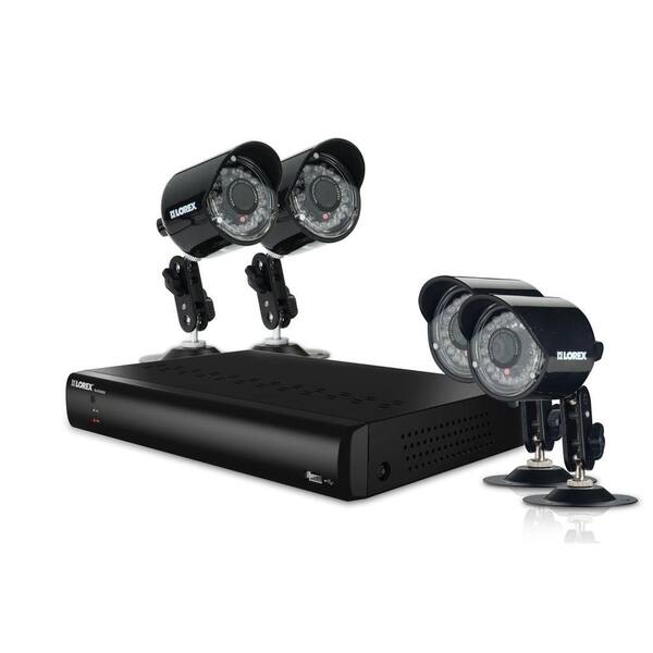 Lorex Vantage 4 CH Eco BlackBox DVR with 500GB HDD and (4x) 420TVL Wired Security Cameras-DISCONTINUED