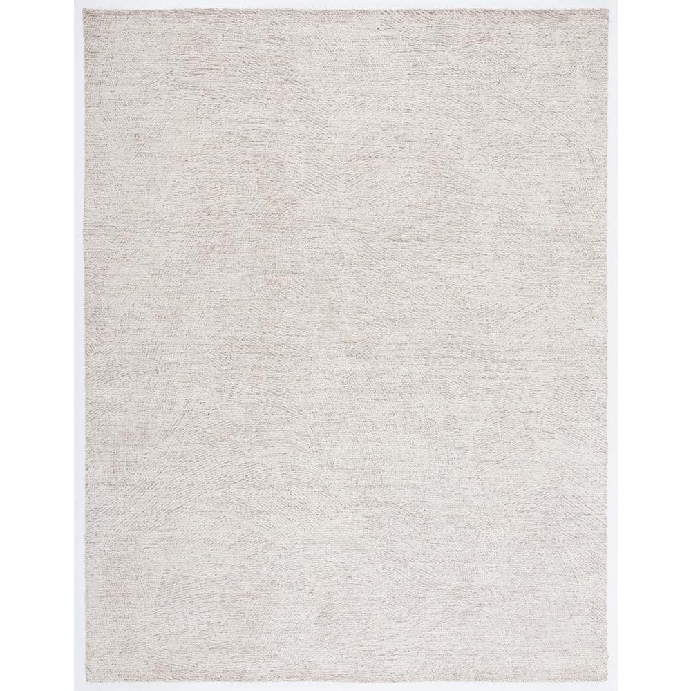 SAFAVIEH Metro Natural/Ivory 9 ft. x 12 ft. Solid Color Abstract Area
