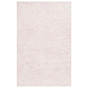 Ebony Pink/Ivory 3 ft. x 5 ft. Floral Area Rug
