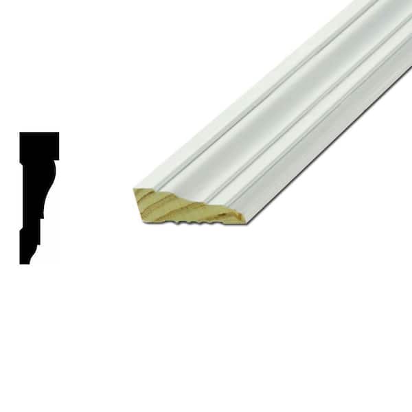 TruChoice WM 366 11/16 in. x 2-1/4 in. x 168 in. Wood Pine Primed Finger-Jointed Casing Molding Pro Pack (12 PCS)