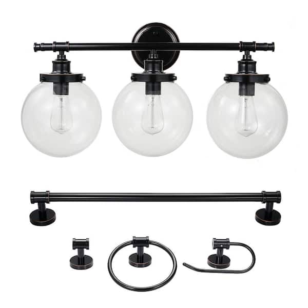 Globe Electric Milan 25 9 In 3 Light, How To Remove Globe From Bathroom Light Fixture