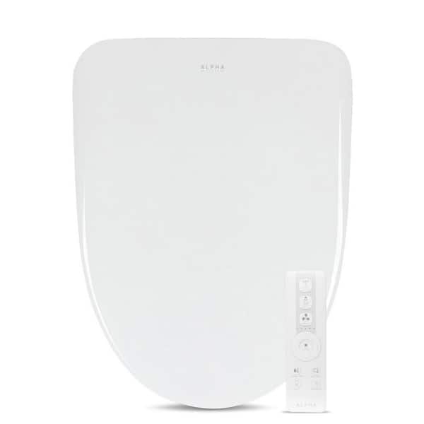 Alpha Bidet iX Pure Electric Bidet Seat for Round Toilets in White