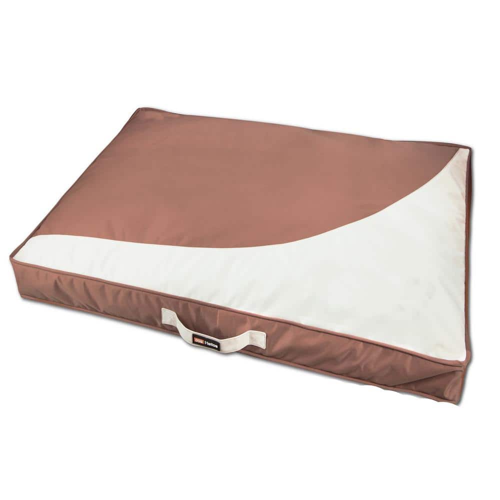Small Brown Waterproof Outdoor Travel Dog Bed