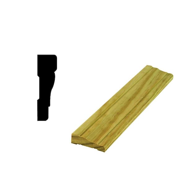 Woodgrain Millwork WM356 11/16 in. x 2-1/4 in. Pressure Treated Pine Casing