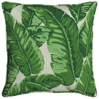 Green Sunbrella Outdoor Pillows Patio Furniture The Home Depot