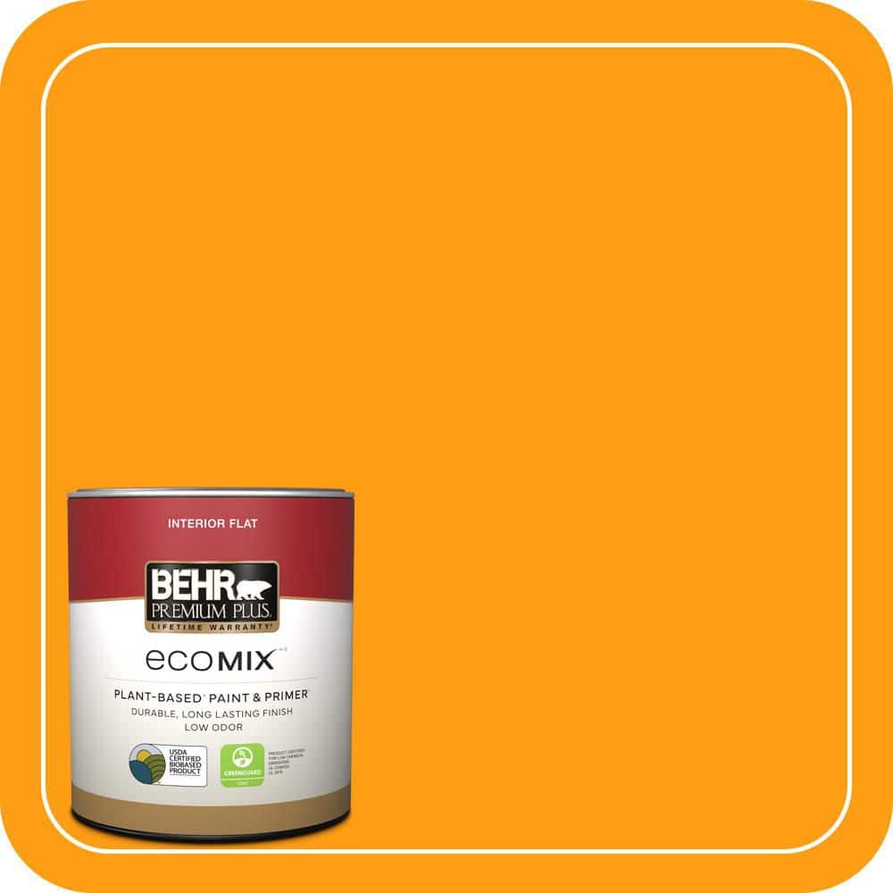 1 qt. #S-G-290 Orange Peel Flat EcoMix Plant-Based Interior Paint & Primer price history on PriceWatchPro