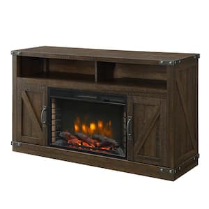 Aberfoyle 53 in. Freestanding Electric Fireplace TV Stand in Rustic Brown
