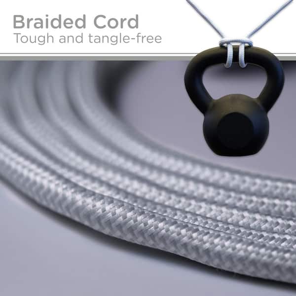 Cordinate 10' Outlet Extension Cord Gray/White