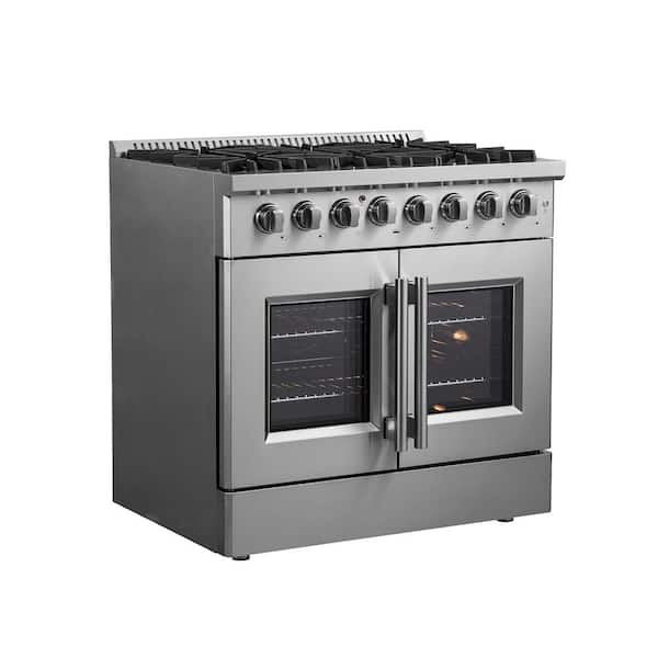 Forno Galiano - Gold Professional 48 Freestanding Door GAS Range, Red