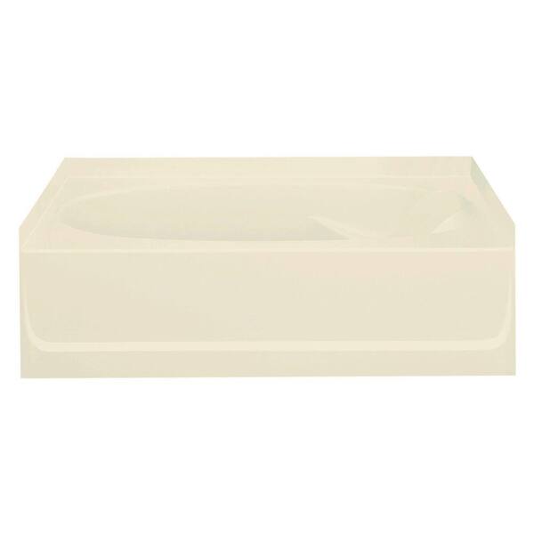 Unbranded Ensemble 5 ft. Left Drain Soaking Tub in Almond-DISCONTINUED