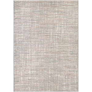 Cape Falmouth Ivory-Coral 4 ft. x 6 ft. Indoor/Outdoor Area Rug