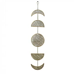 27 in. Multicolor Phases Of Moon Antique Wall Hanging