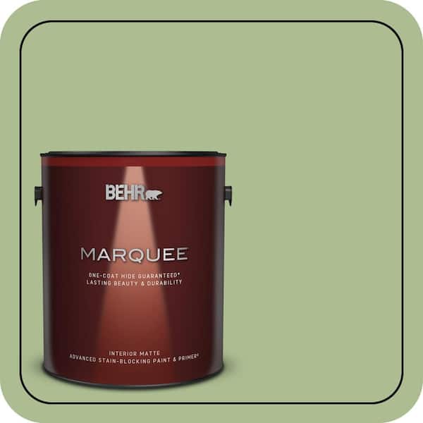 BEHR MARQUEE 1 gal. #M370-4 Chervil Leaves One-Coat Hide Matte Interior Paint & Primer