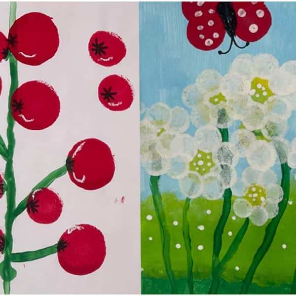 4pcs/set DIY Painting Tools Drawing Tools Flower Stamp Sponge
