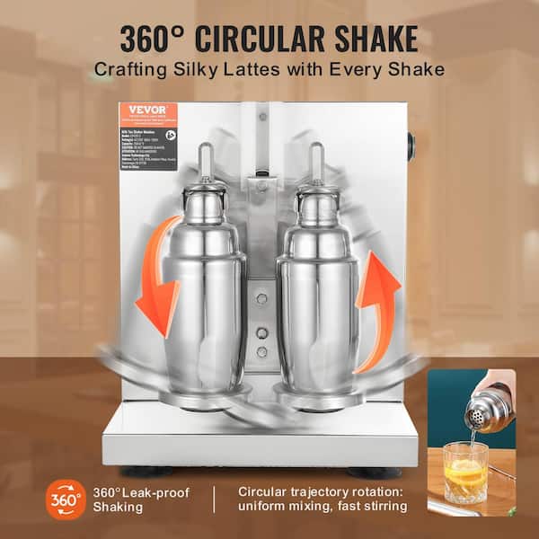 VEVOR 0.85 qt. Silver Milkshake Make Electric Milkshake