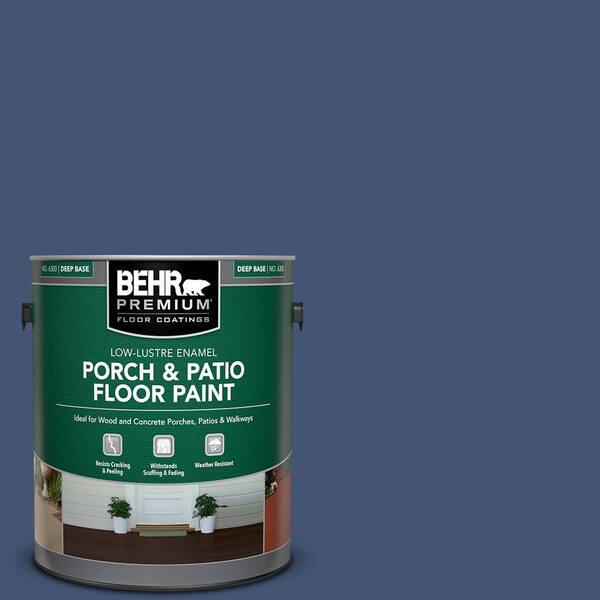 BEHR PREMIUM 1 gal. Home Decorators Collection #HDC-CL-26 Champlain Blue Low-Lustre Enamel Int/Ext Porch and Patio Floor Paint