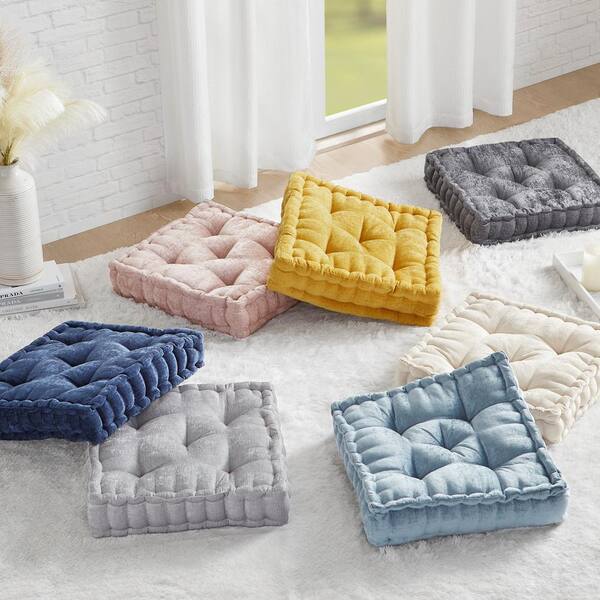 Square floor throw fashion pillows