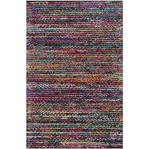 Cape Cod Multi 4 ft. x 6 ft. Striped Speckled Area Rug