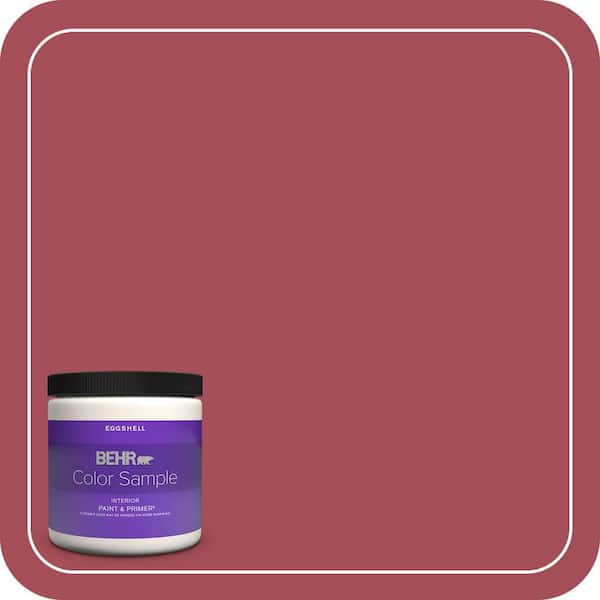 BEHR PREMIUM PLUS 8 oz. Home Decorators Collection #HDC-FL15-02 Cranberry Jam Eggshell Enamel Interior Paint & Primer Color Sample