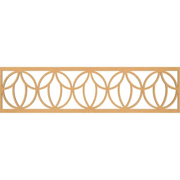 Ekena Millwork Shoshoni Fretwork 0.25 in. D x 47 in. W x 12 in. L MDF Wood Panel Moulding