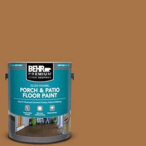 1 gal. #SC-134 Curry Gloss Enamel Interior/Exterior Porch and Patio Floor Paint