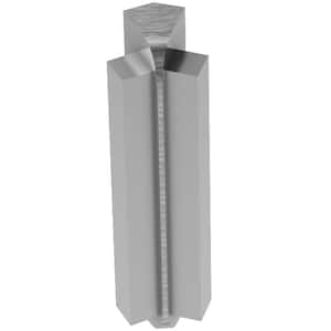 Rondec-Step Brushed Chrome Anodized Aluminum 1/2 in. x 2-3/4 in. Metal 135° Inside Corner