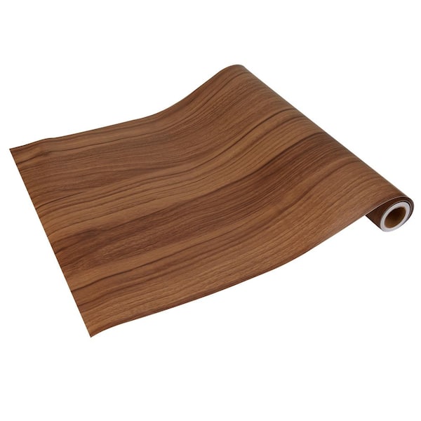 Dark Wood 18 in. D x 240 in. L Non-Adhesive Non-Slip Drawer and Shelf Liner Jumbo Roll