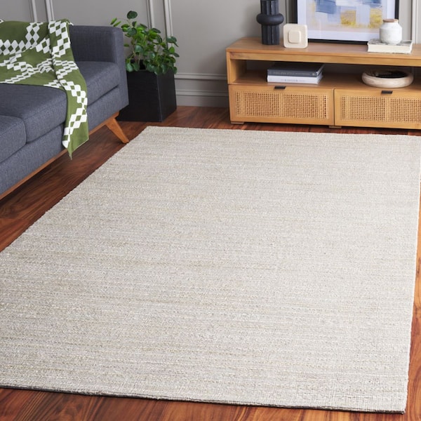 Cape Cod 6 ft. x 9 ft. Bleach/Ivory Textured Area Rug