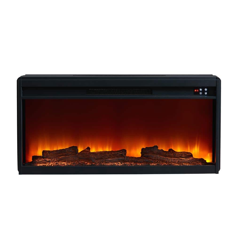 Gray 70" Electric Fireplace TV Stand with Cabinets