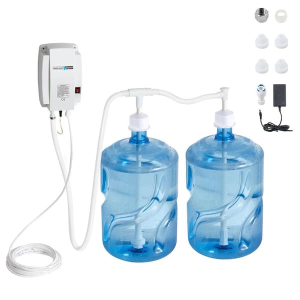 Bottled Water Dispenser Pump System, 2 x 5 Gal. Dispensing System, Automatic Electric Water Dispenser, Double-Pipe
