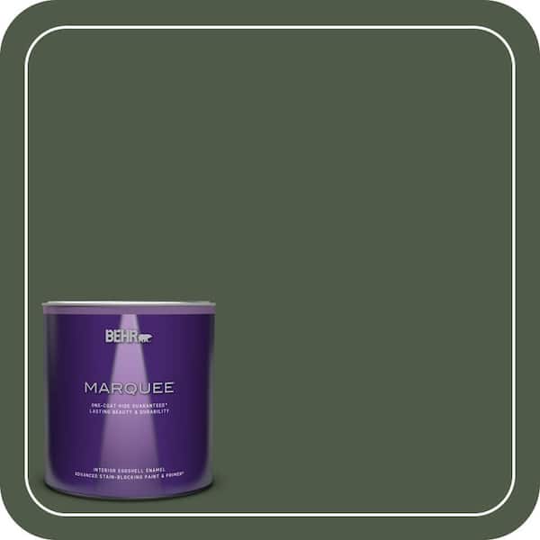 BEHR MARQUEE 1 qt. #440F-7 Fresh Pine Eggshell Enamel Interior Paint & Primer