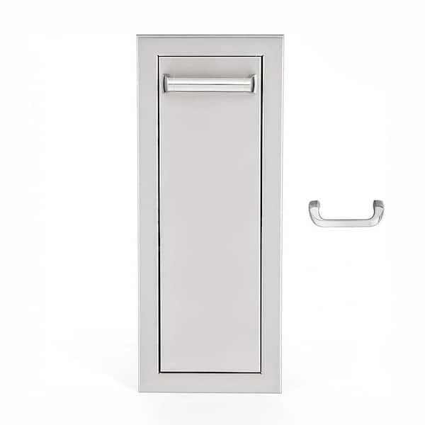 Signature 260 Series 8in. Wx21 in.H x16 in.D Outdoor KitchenGrill Island Stainless Steel Sliding Spice RackAccess Drawer