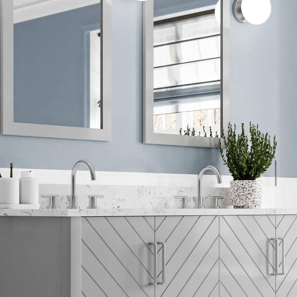 Home Decorators Collection Talmore 60 in. W x 22 in. D x 35 in. H  Freestanding Bath Vanity in Gray with White Cultured Marble Top VA-FC0201 -  The Home Depot