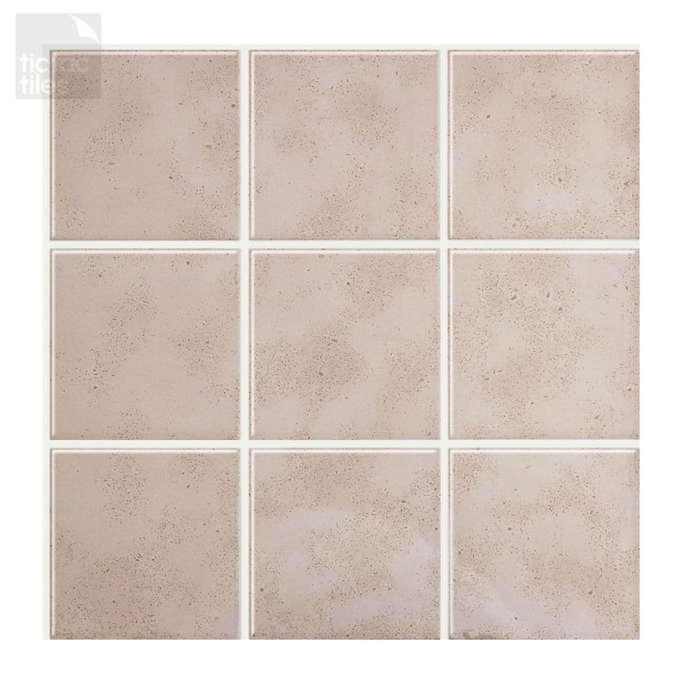 Tic Tac Tiles Thicker Marmo Travertine Decorative Square Wall Tile