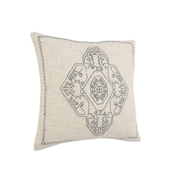 blue medallion pillow
