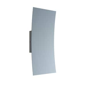 Sadie 12 in. 2-Light Textured Grey LED Wall Sconce